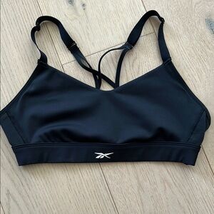 Reebok Black Sports Bra Seamless Comfort